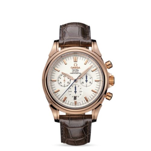 Omega De Ville Co-Axial 41 Chronograph Red Gold / Silver